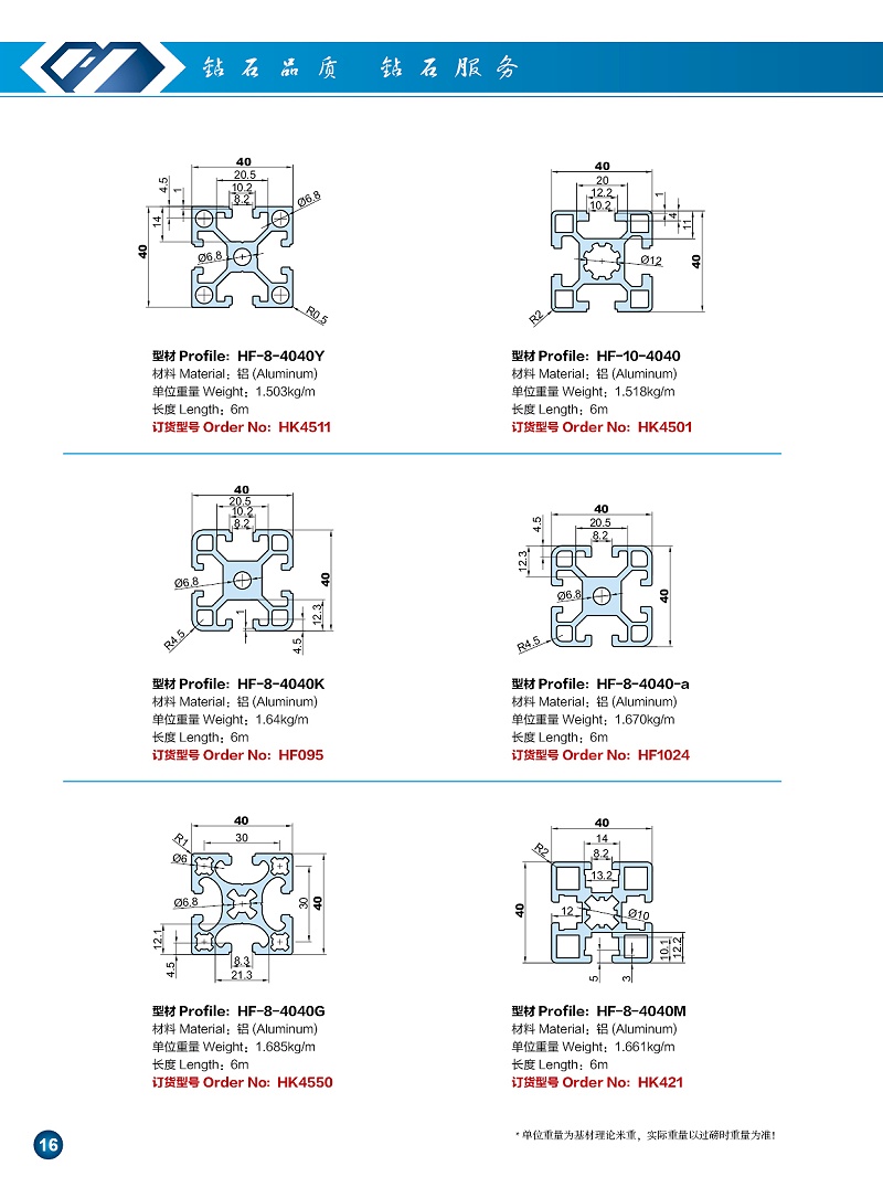 4040鋁型材圖冊(cè)